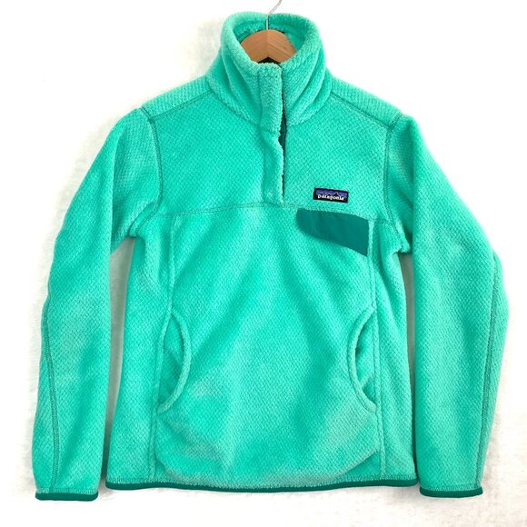 Patagonia Re-Tool Snap T Pullover Sweater Womens XXS Green Fleece 25442 - Picture 1 of 10